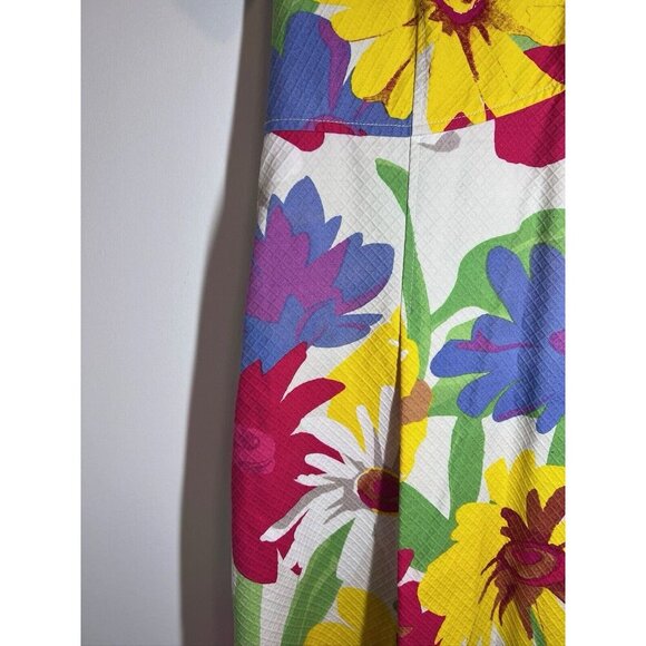 See by Chloe Womens Short Sleeve Scoop Neck Floral Dress Multicolor Size 44/8 - Picture 7 of 15